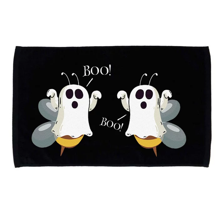 Ghost Bees Saying Boo Funny Halloween Gift Microfiber Hand Towel