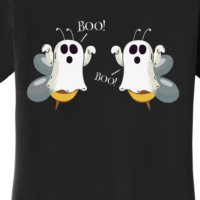 Ghost Bees Saying Boo Funny Halloween Gift Women's T-Shirt