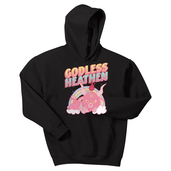 Godless Baphomet S.A.T.A.N.I.C Baphomet Kids Hoodie