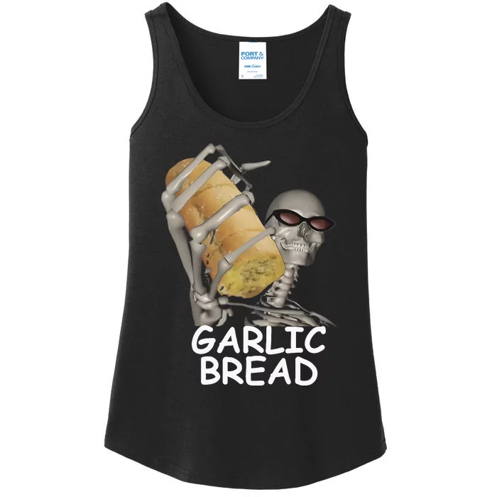 Garlic Bread Skeleton Ladies Essential Tank