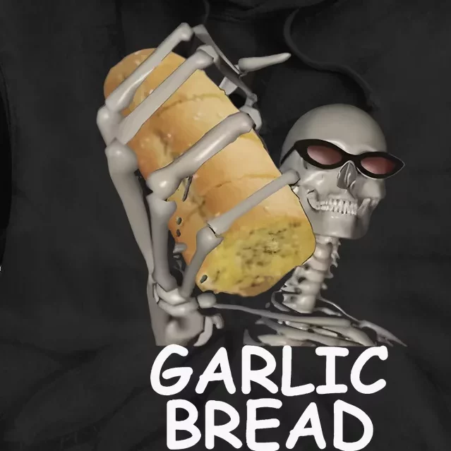 Garlic Bread Skeleton Tie Dye Hoodie