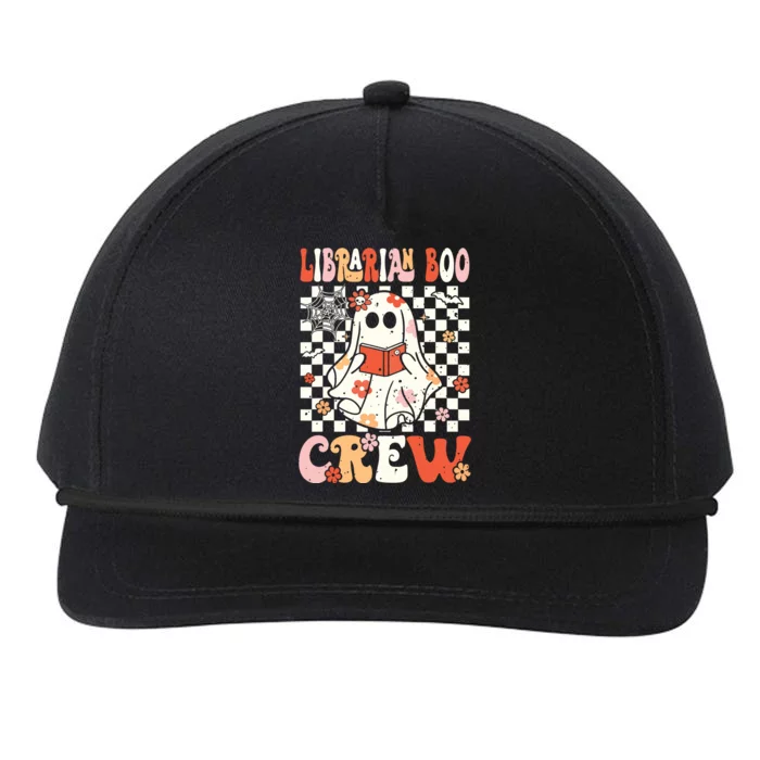 Groovy Boo School Librarian Crew Ghost Women Halloween Snapback Five-Panel Rope Hat