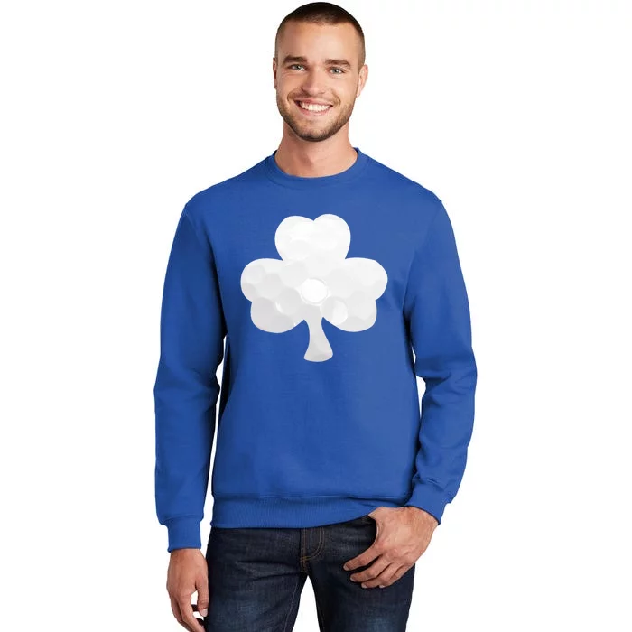 Golf Ball Shamrock St Patricks Clover Sports Fan Athlete Gift Tall Sweatshirt