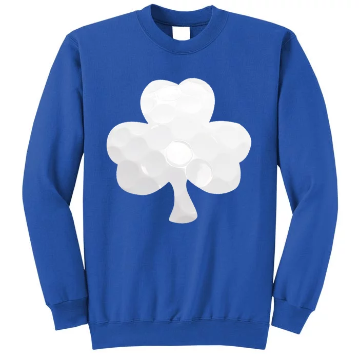 Golf Ball Shamrock St Patricks Clover Sports Fan Athlete Gift Tall Sweatshirt