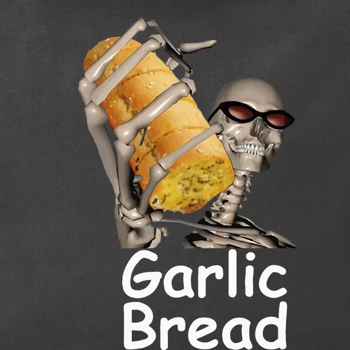 Garlic Bread Skeleton Funny Zip Tote Bag