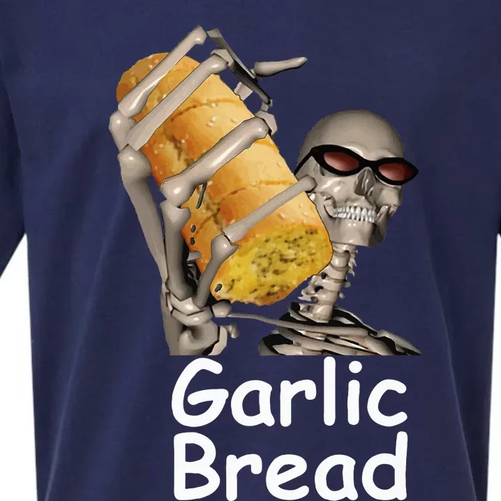 Garlic Bread Skeleton Funny Sueded Cloud Jersey T-Shirt