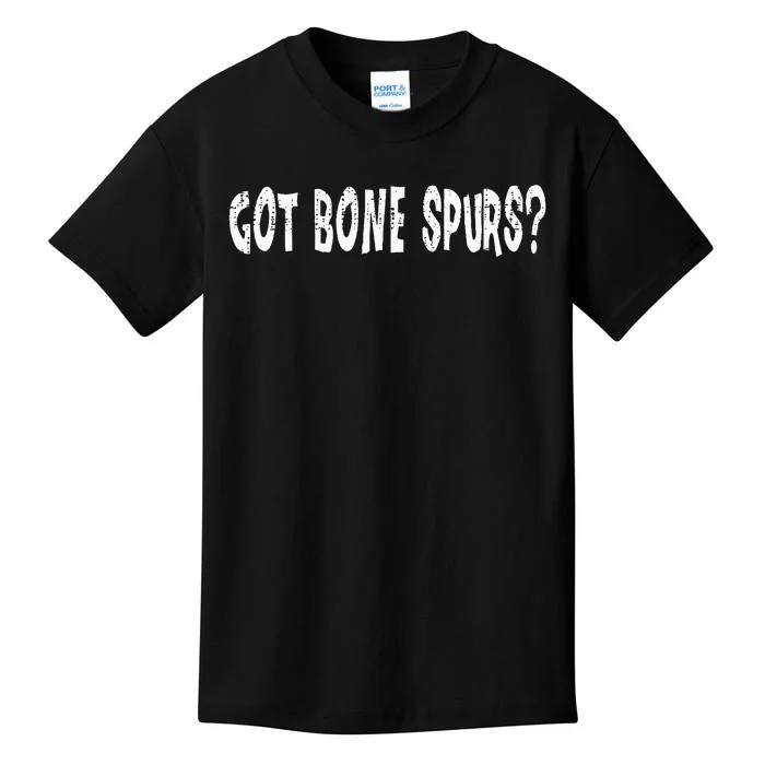 Got Bone Spurs Funny Anti Trump Military Veteran Kids T-Shirt