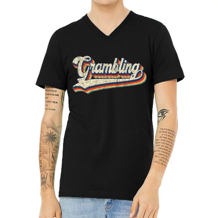 Gram Bling School Sport Name V-Neck T-Shirt