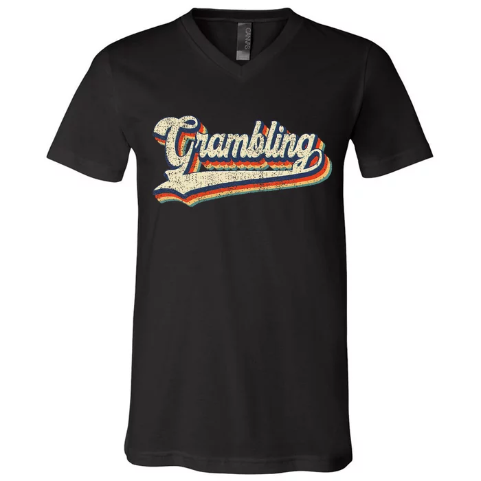 Gram Bling School Sport Name V-Neck T-Shirt