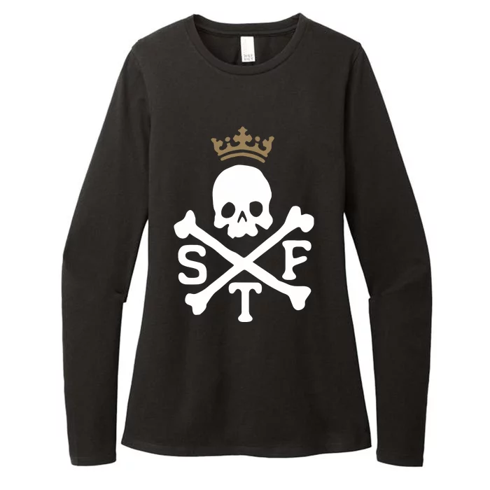 Glenn Beck Stf Skull & Bones Womens CVC Long Sleeve Shirt