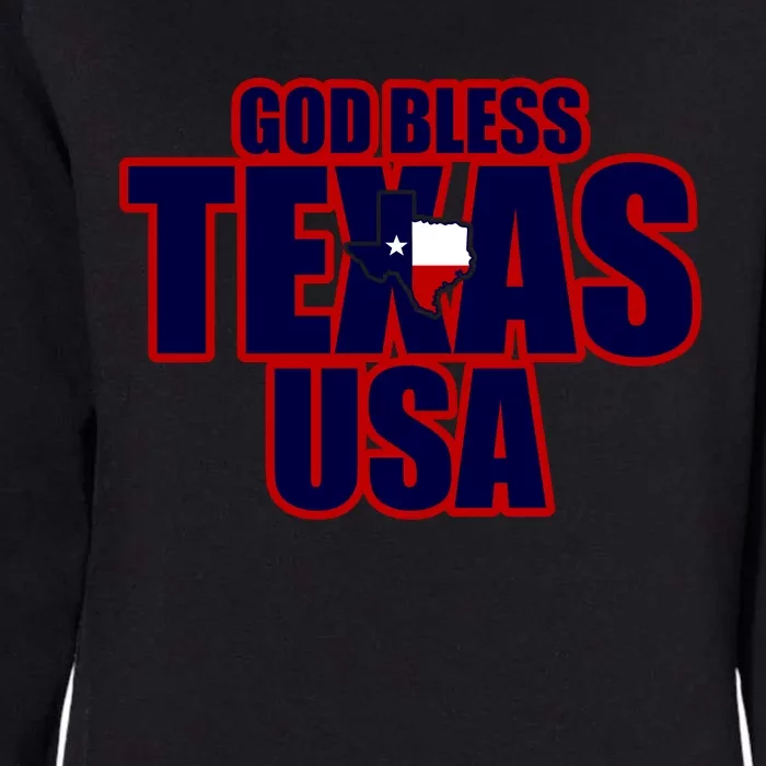 God Bless Texas Womens California Wash Sweatshirt