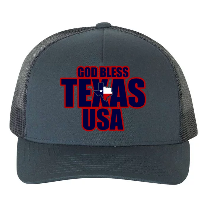 God Bless Texas Yupoong Adult 5-Panel Trucker Hat