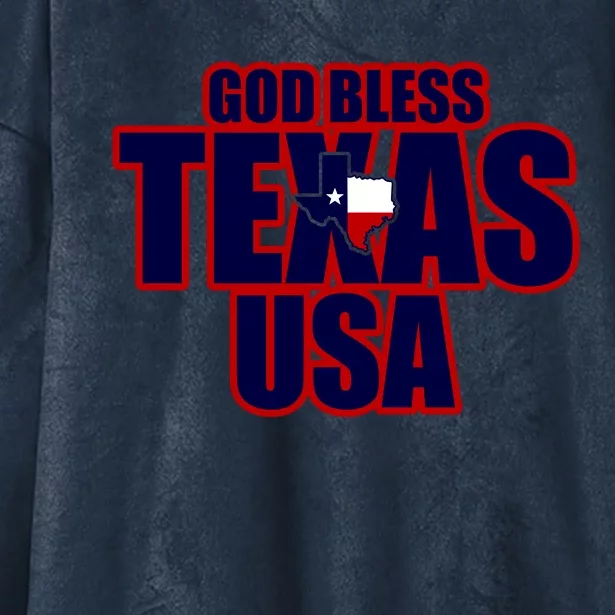 God Bless Texas Hooded Wearable Blanket