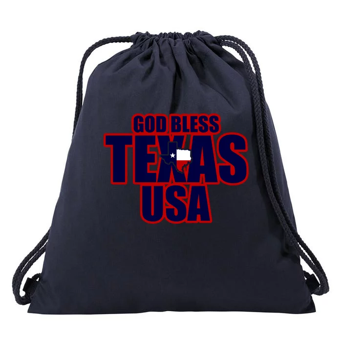 God Bless Texas Drawstring Bag