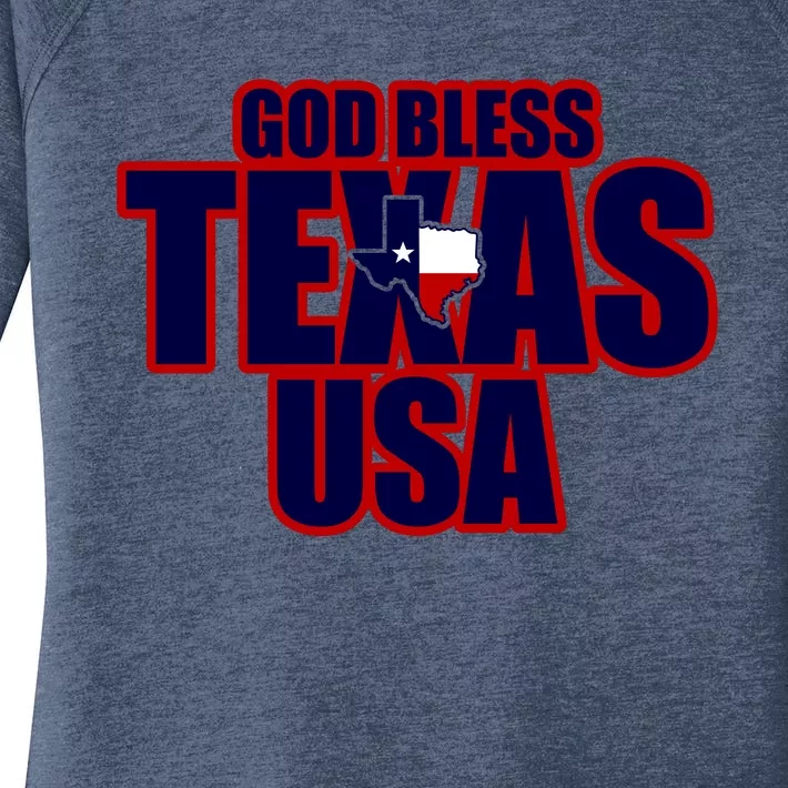 God Bless Texas Women's Perfect Tri Tunic Long Sleeve Shirt