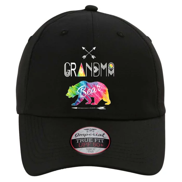 Grandma Bear Tie Dye Matching Family Vacation And Camping Great Gift The Original Performance Cap