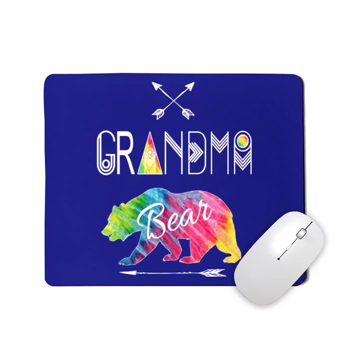 Grandma Bear Tie Dye Matching Family Vacation And Camping Great Gift Mousepad