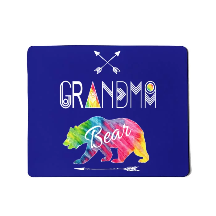 Grandma Bear Tie Dye Matching Family Vacation And Camping Great Gift Mousepad