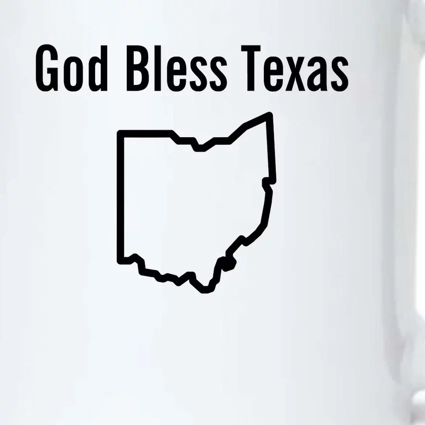 God Bless Texas Ohio Black Color Changing Mug