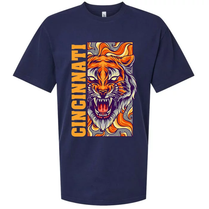 Growling Bengal Tiger Sueded Cloud Jersey T-Shirt