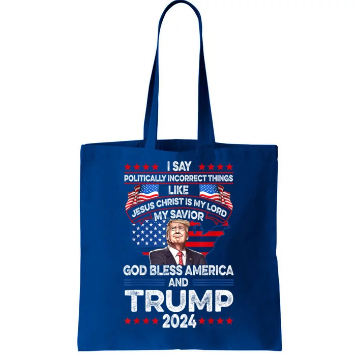 God Bless Trump 2024 Gift Tote Bag