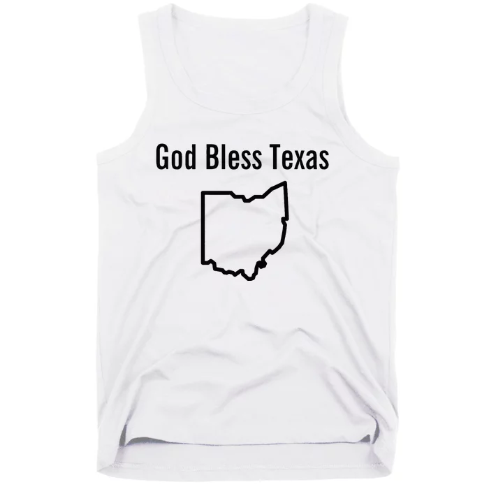 God Bless Texas Ohio Tank Top