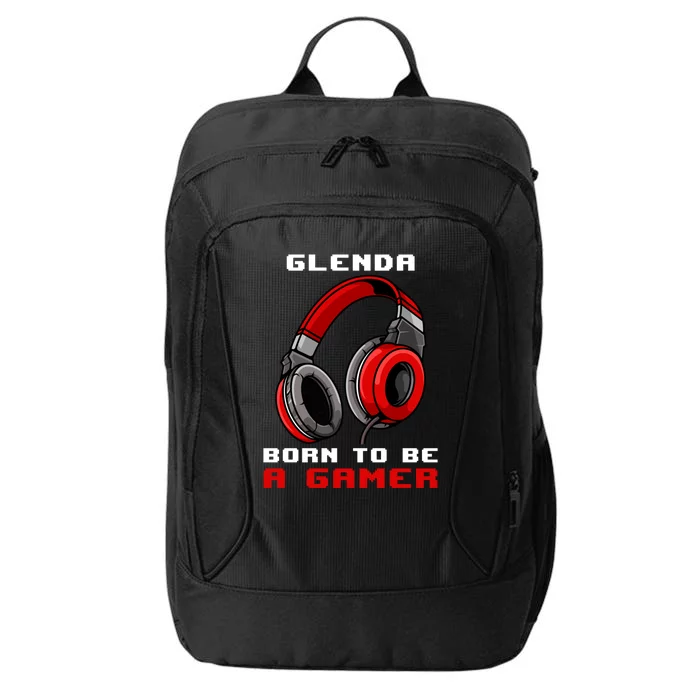 Glenda Born To Be A Gamer Personalized Cool Gift City Backpack