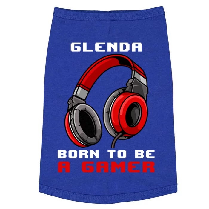 Glenda Born To Be A Gamer Personalized Cool Gift Doggie Tank