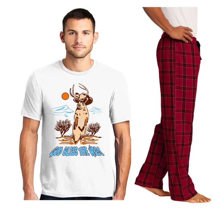 God Bless The West Cowboy Music Country Southern Pajama Set