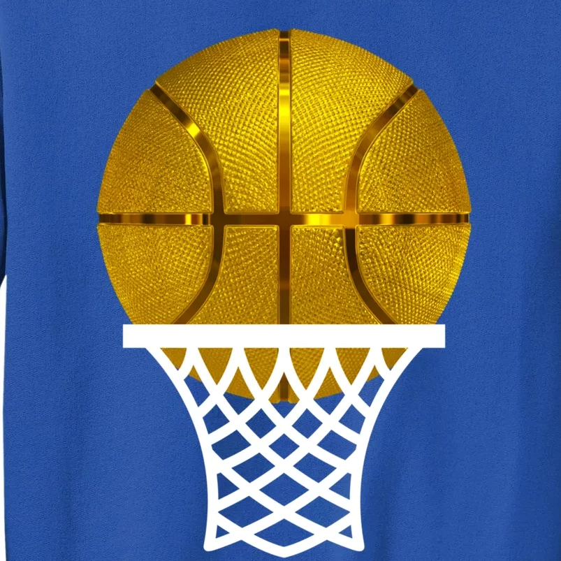 Gold Basketball Trophy Mvp Graphic Tee Cool Gift Tall Sweatshirt