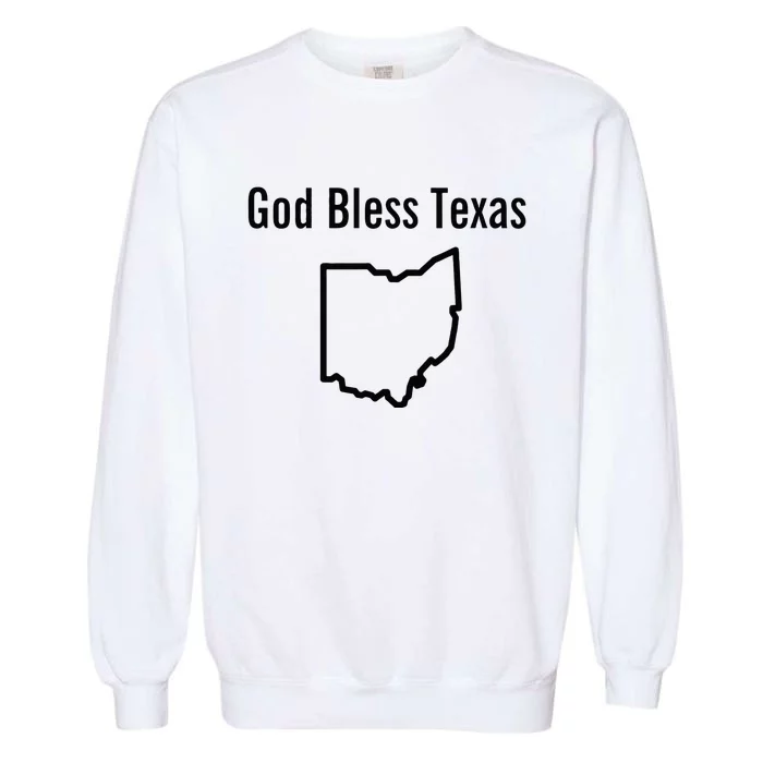 God Bless Texas Ohio Garment-Dyed Sweatshirt