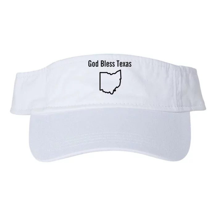 God Bless Texas Ohio Valucap Bio-Washed Visor