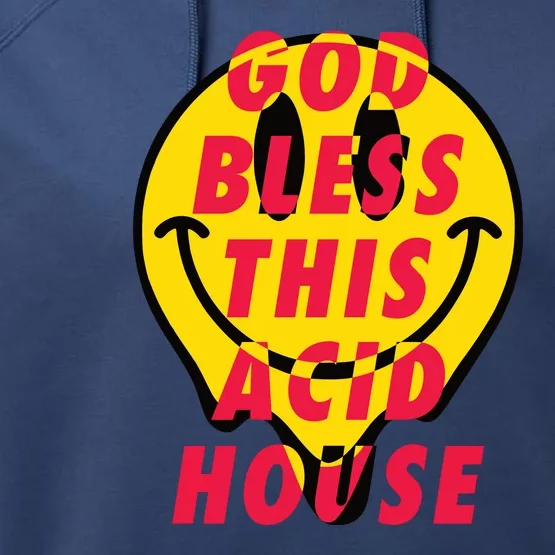 God Bless This Acid House Performance Fleece Hoodie