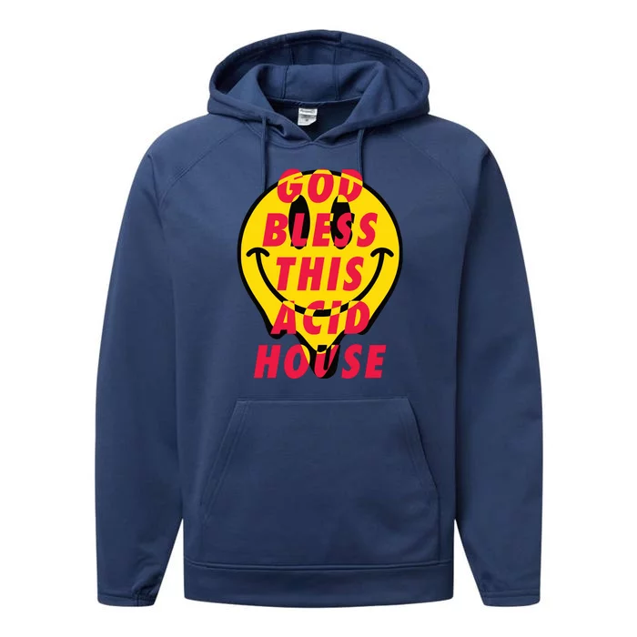 God Bless This Acid House Performance Fleece Hoodie