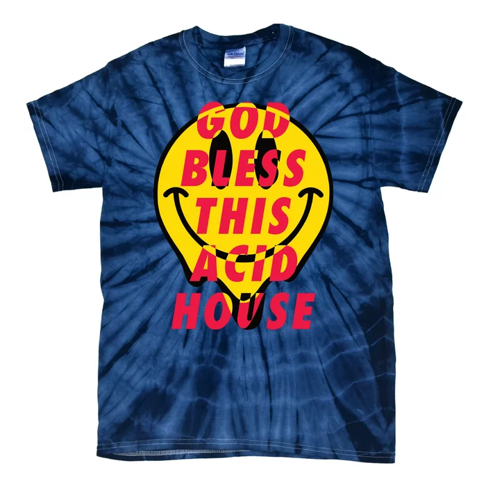 God Bless This Acid House Tie-Dye T-Shirt