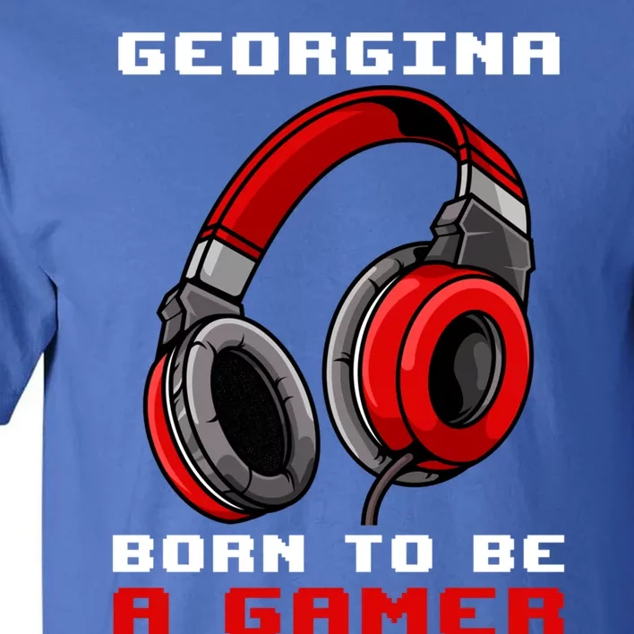 Georgina Born To Be A Gamer Personalized Gift Tall T-Shirt