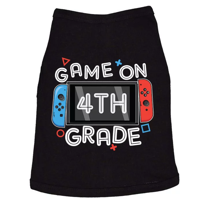 Gamer Back To School Funny Game On 4th Grade Kids Boy Doggie Tank