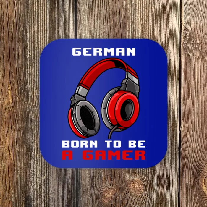 Ger Born To Be A Gamer Personalized Gift Coaster