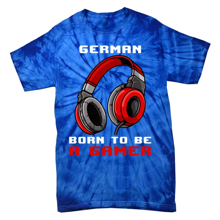 Ger Born To Be A Gamer Personalized Gift Tie-Dye T-Shirt