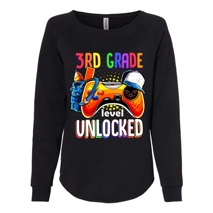 Gamer Back To School Gamepad 3rd Third Grade Level Unlocked Womens California Wash Sweatshirt