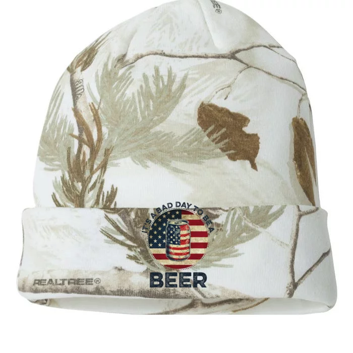 God Bless The Usa American Patriotic Eagle Superhero Designvintage American Flag Kati - 12in Camo Beanie