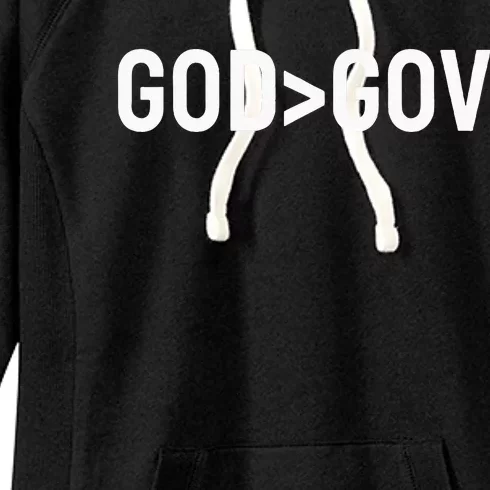 God Bigger Than Gov Women's Fleece Hoodie