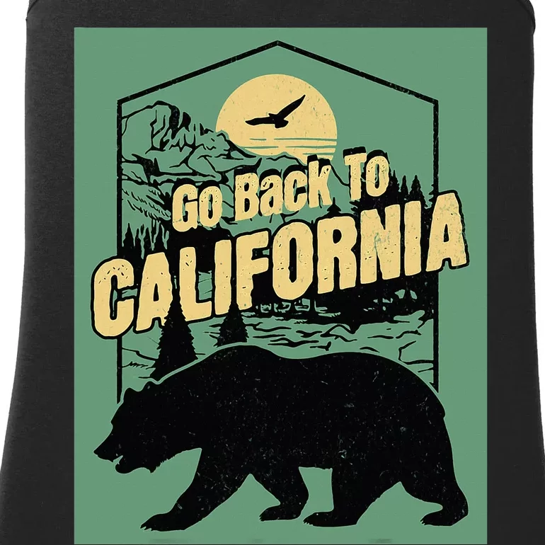 Go Back To California Funny Joke Welcome Ladies Essential Tank