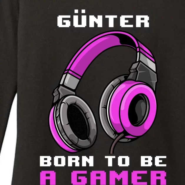 Günter Born To Be A Gamer Personalized Funny Gift Womens CVC Long Sleeve Shirt