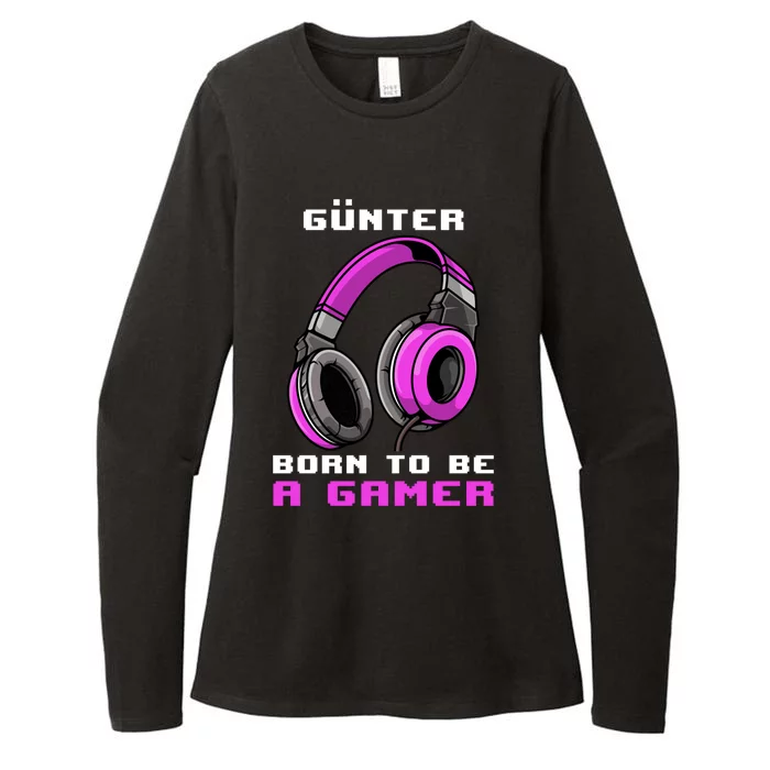 Günter Born To Be A Gamer Personalized Funny Gift Womens CVC Long Sleeve Shirt