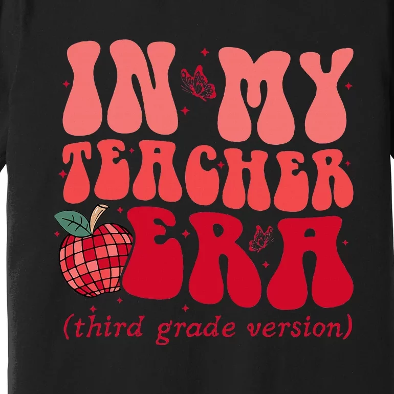 Groovy Back To School In My Third Grade Teacher Era Student Premium T-Shirt