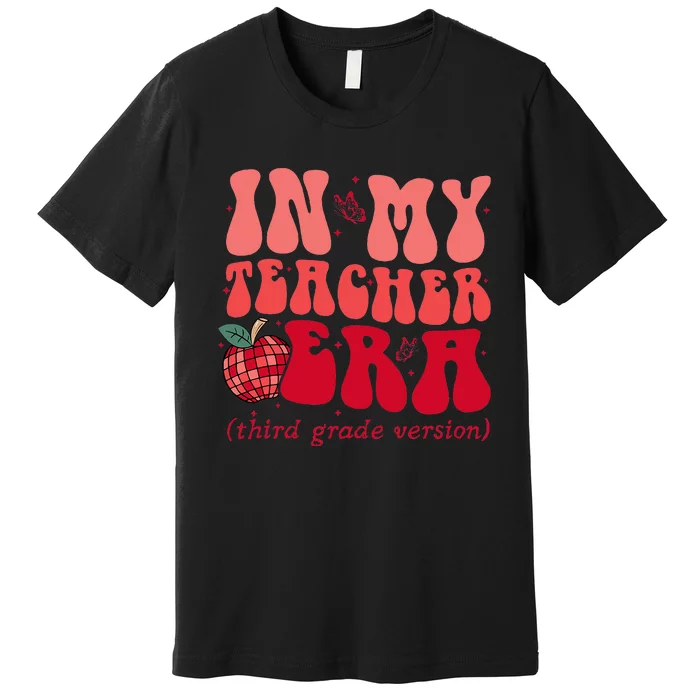 Groovy Back To School In My Third Grade Teacher Era Student Premium T-Shirt