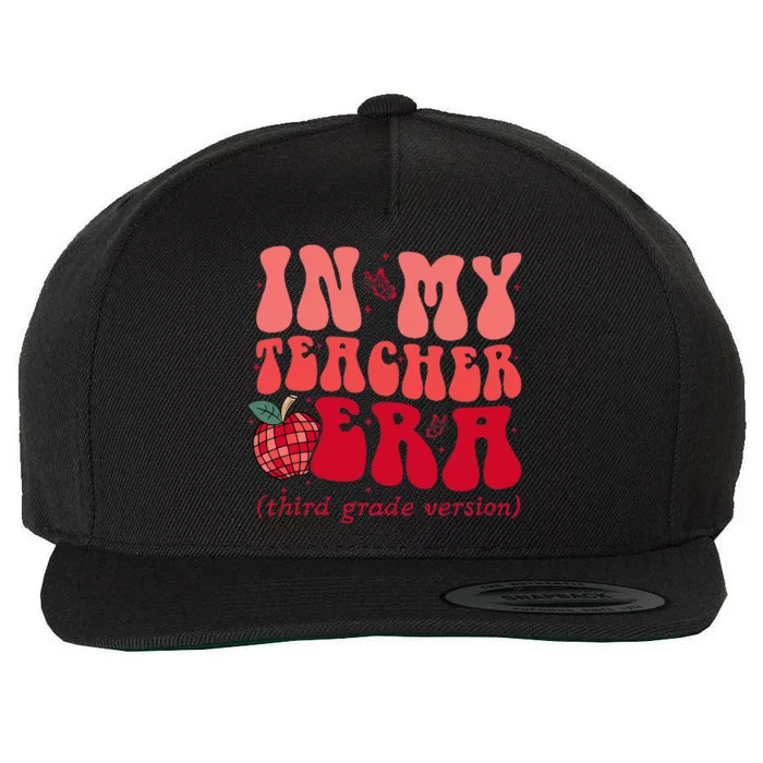 Groovy Back To School In My Third Grade Teacher Era Student Wool Snapback Cap