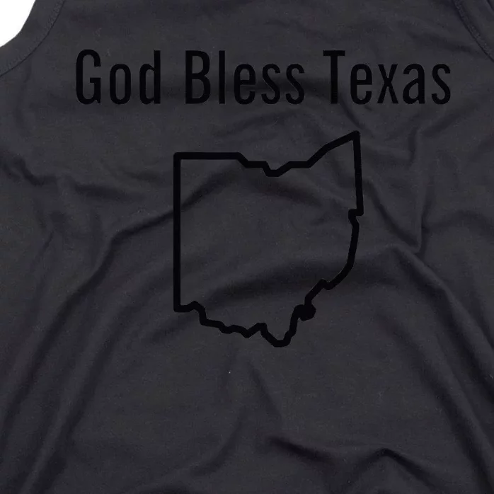 God Bless Texas Ohio Tank Top