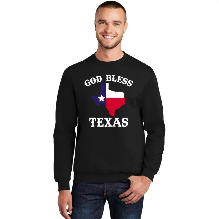 God Bless Texas Flag Sweatshirt